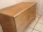 Antique pine trunk